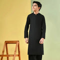 BLACK PLAIN KAMEEZ SHALWAR