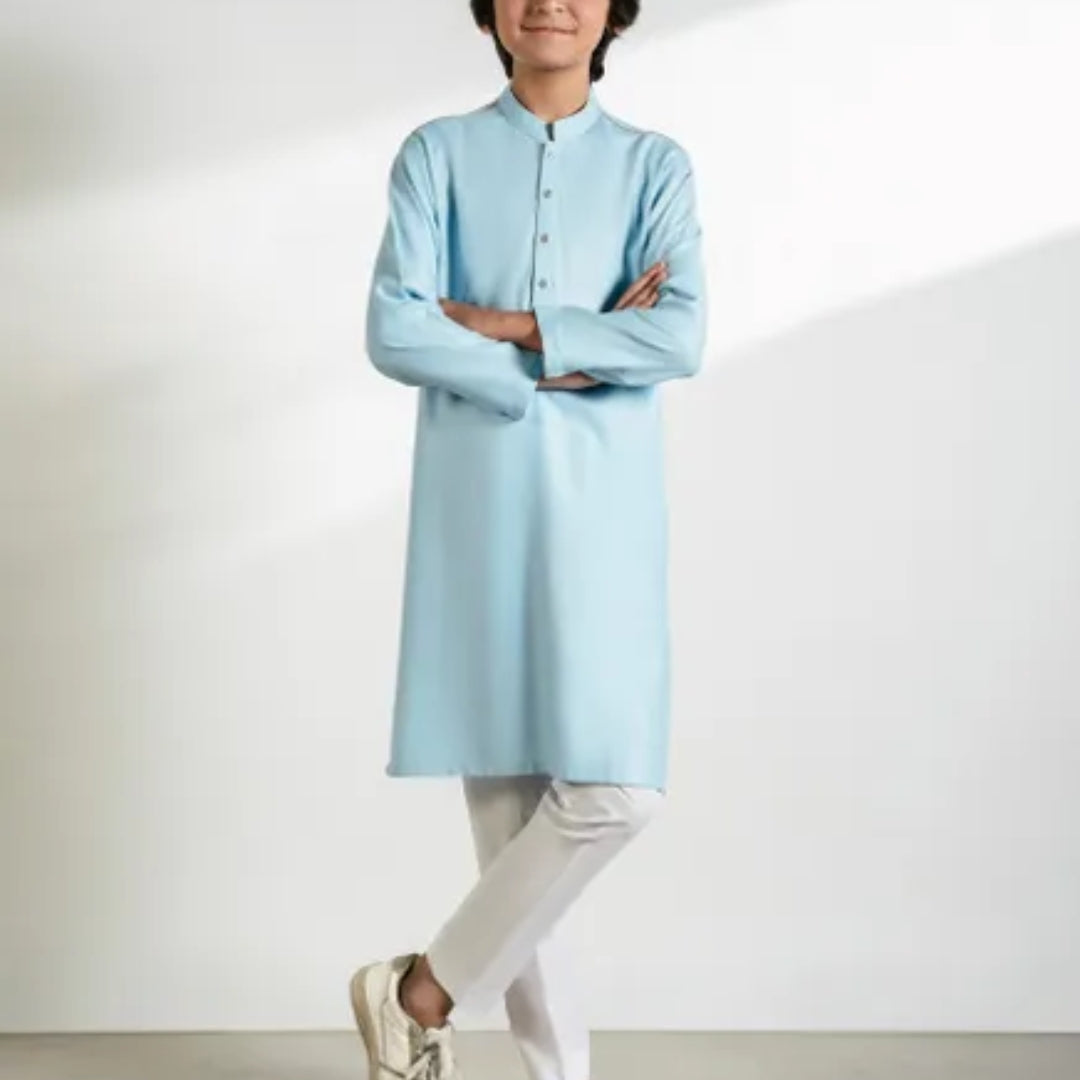 ICE BLUE BLENDED KURTA