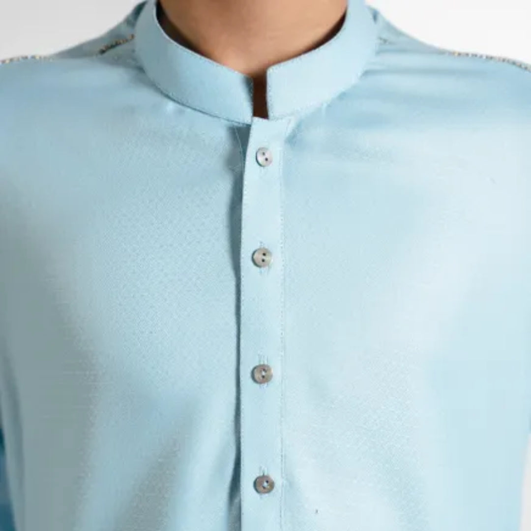 ICE BLUE BLENDED KURTA