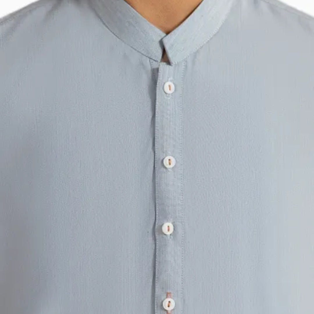 SKY BLUE PLAIN KAMEEZ SHALWAR