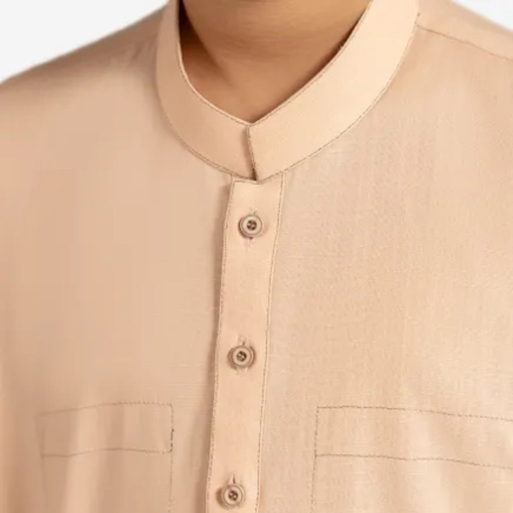 PEACH COTTON CASUAL KURTA